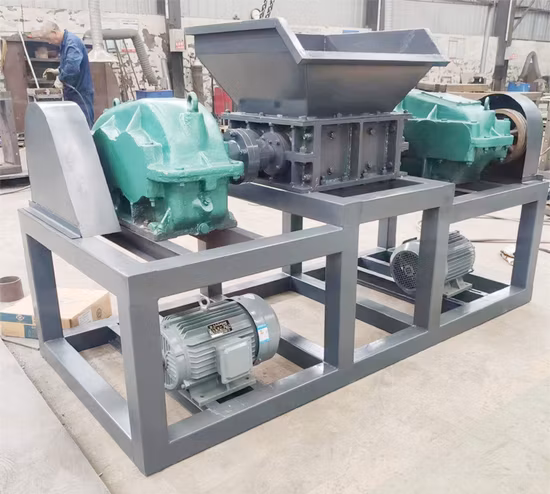 Double Shaft Scrap Copper Wire Recycling Electrical Copper Cable Iron Steel Metal Cans Shredder